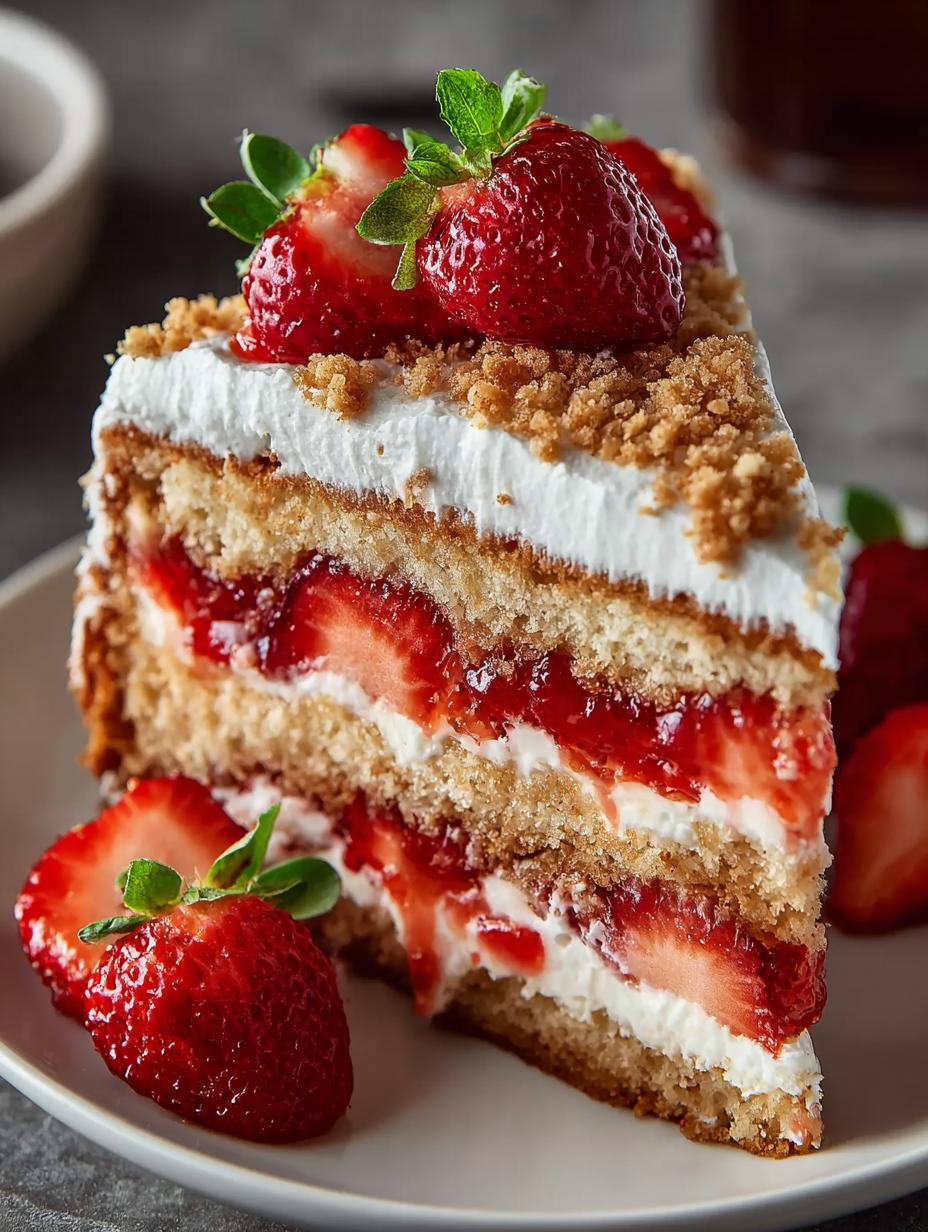 Strawberry Crunch Cake Bakery