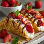 Strawberry Crunch Cheesecake Tacos