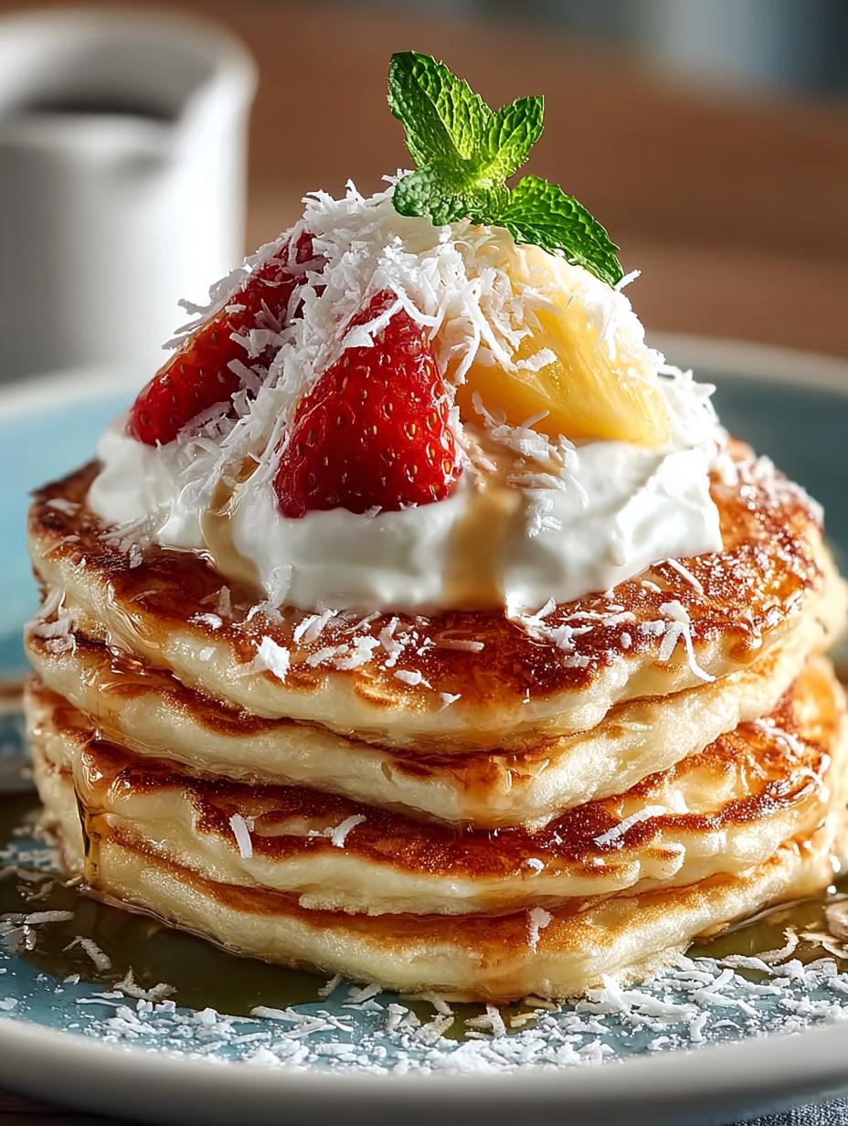 Sweet Coconut Cream Pancakes: 5 Fluffy Island Delights - Sweet Coconut Cream Pancakes - additional detail
