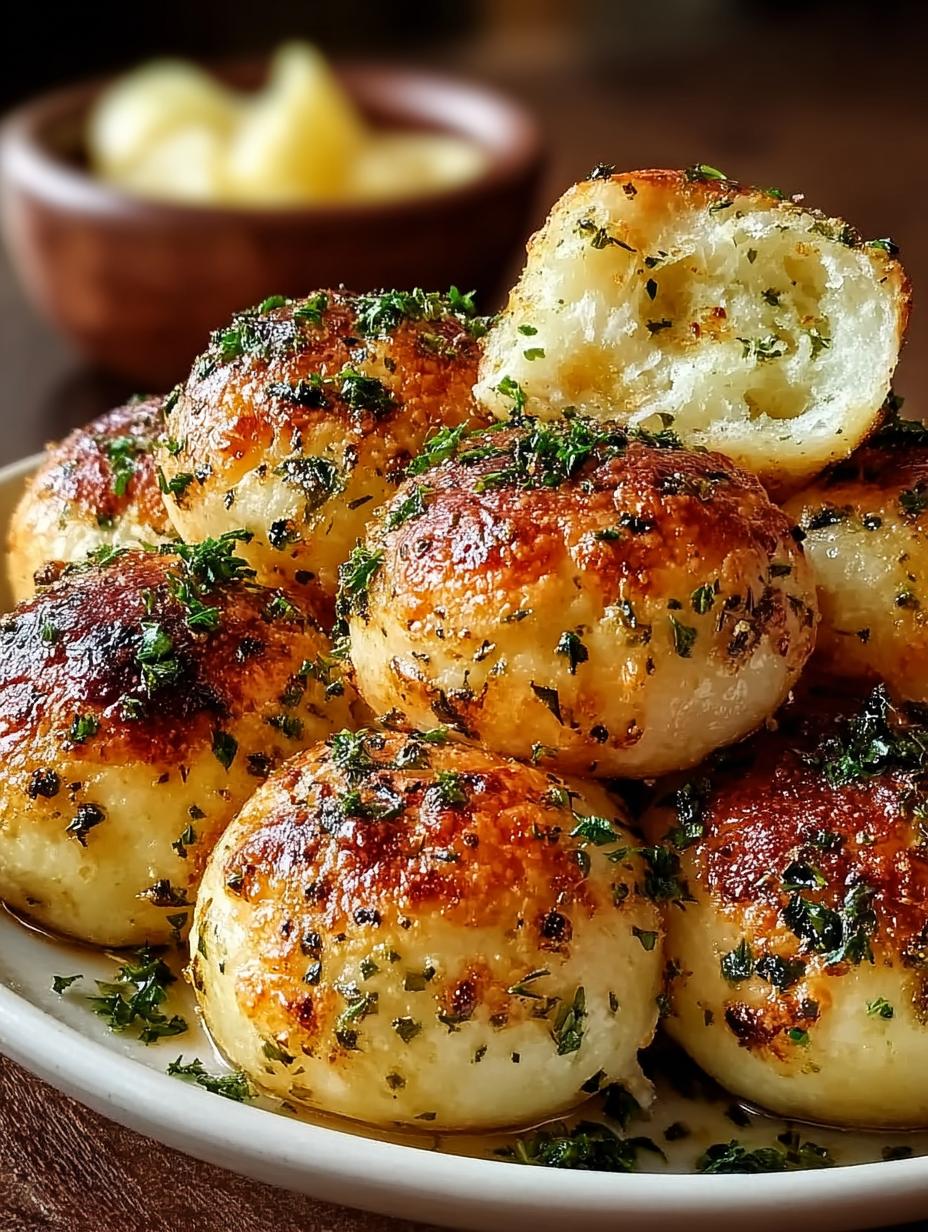 Vegan Garlic Dough Balls