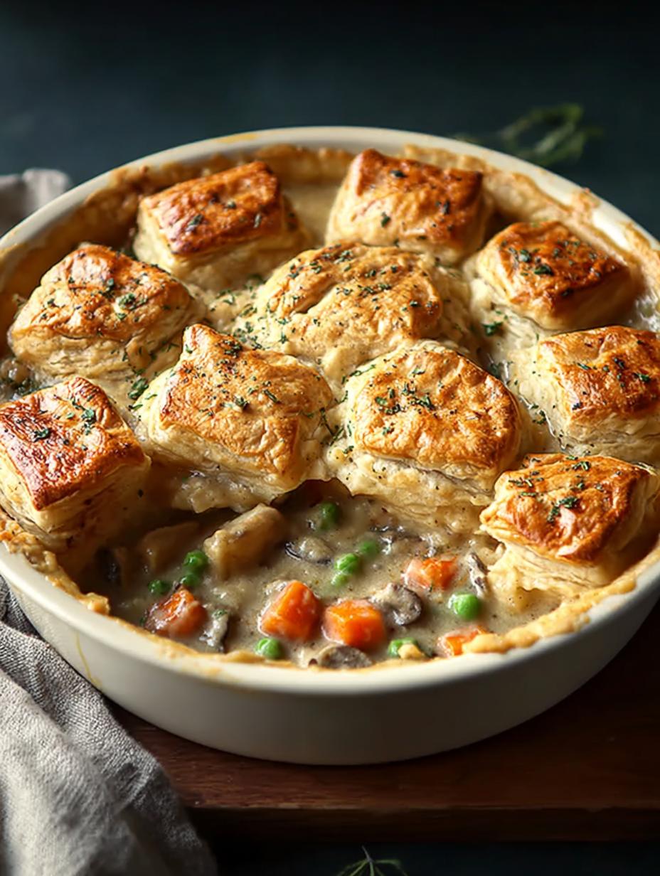 Vegan Pot Pie with Black Pepper Biscuits for Cozy Nights 5 Vegan Pot Pie with Black Pepper Biscuits for Cozy Nights - Vegan Pot Pie with - main visual representation