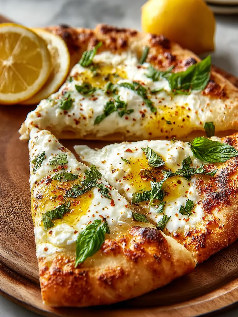 Zesty Lemon Mozzarella Pizza